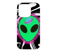 Cosmic Alien Head Planet Graphic Design Case for iPhone 14 Pro
