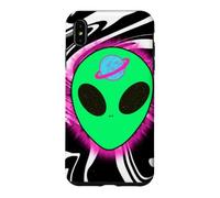 Cosmic Alien Head Planet Graphic Design Case for iPhone XS Max