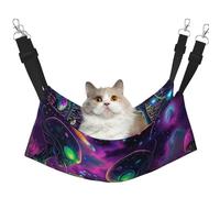 Cosmic Alien Neon Printed Pet Hammock - Sleeping Hammock For Cats, Rabbits, Ferrets, Puppies, Small Animals