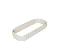 COSMIC ALIFE Circular and Minimalist Design Towel Ring for Bathroom or Kitchen. Wall or Alife Guide Towel Holder with Included Hardware. Pearl White Color