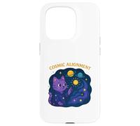 Cosmic Alignment Mystic Cat Art Case for iPhone 15 Pro