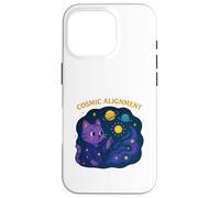 Cosmic Alignment Mystic Cat Art Case for iPhone 16 Pro