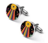Cosmic All-Seeing Eye Mens Cufflinks Classic Shirt Cuff Links
