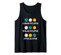 Cosmic Apocalypse Saying Lunar Eclipse Solar Eclipse Tank Top