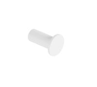 COSMIC Architect Sp Circular and Minimalist Design Wall Hanger. Towel Hook with Screw Fastening. Matte White Metal Bathroom Accessory