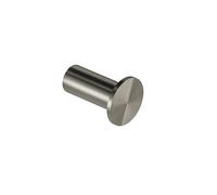 COSMIC Architect Sp Circular and Minimalist Design Wall Hanger. Towel Hook with Screw Fastening. Matte Steel Color Metal Bathroom Accessory