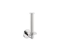 COSMIC Architect SP Vertical Toilet Paper Holder for Bathroom, with a Circular and Minimalist Design. Wall-Mounted Paper Holder for WC, Made of Metal. Chrome Color