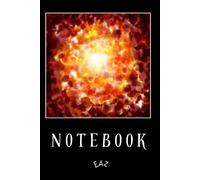 Cosmic Art Notebook - Solar Explosion: Hand-drawn artistic notebook for journaling and creativity