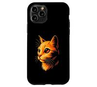 Cosmic Art, Vibrant Orange Cat with Galaxy Eye Case for iPhone 11 Pro