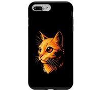 Cosmic Art, Vibrant Orange Cat with Galaxy Eye Case for iPhone 7 Plus/8 Plus