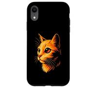 Cosmic Art, Vibrant Orange Cat with Galaxy Eye Case for iPhone XR