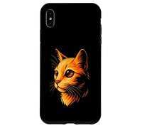 Cosmic Art, Vibrant Orange Cat with Galaxy Eye Case for iPhone XS Max