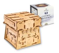 Cosmic Artifact Puzzle Box by Inscape - Level 10 Extremely Difficult Puzzle Box - Wooden Escape Room Style Puzzle For Adults