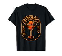 Cosmic Astrology Saturn Planet Martini Drink T-Shirt