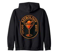 Cosmic Astrology Saturn Planet Martini Drink Zip Hoodie