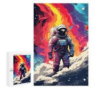 Cosmic Astronaut Adventure-2, 1000 PCS Challenging Puzzle for Adults, Thoughtful Present, with A Decorative Finished Picture