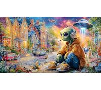 Cosmic-Astronaut-Adventure Jigsaw Puzzles for Adults: 1000-Piece Recycled Cardboard Decoration 38x26cm/1000pcs