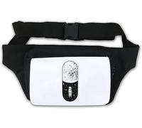 Cosmic Astronaut Space Walk Moon Pill Graphic Waist Bag Fanny Pack White