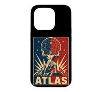 Cosmic Atlas Greek Titan Holding Stars Sky Case for iPhone 15 Pro