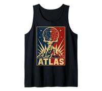 Cosmic Atlas Greek Titan Holding Stars Sky Tank Top