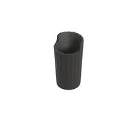 COSMIC Avenir Countertop Toothbrush Holder with Contemporary and Polygonal Design. Black Natural Recycled Plastic Toothbrush Holder