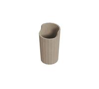 COSMIC Avenir Countertop Toothbrush Holder with Contemporary and Polygonal Design. Sand-Colored Recycled Plastic Toothbrush Holder