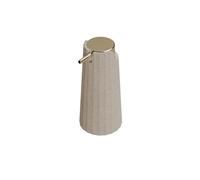 COSMIC Avenir Soap Dispenser for Bathroom with Modern and Polygonal Design. Countertop Dispenser for Bathroom and Kitchen made of Recycled Plastic. Refillable 200 ml Accessory in Natural Sand Color