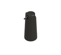 COSMIC Avenir Soap Dispenser for Bathroom with Modern and Polygonal Design. Countertop Dispenser for Bathroom and Kitchen made of Recycled Plastic. Refillable 200 ml Accessory in Natural Black Color