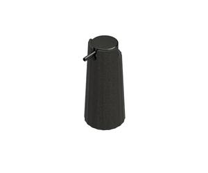 COSMIC Avenir Soap Dispenser for Bathroom with Modern and Polygonal Design. Countertop Dispenser for Bathroom and Kitchen made of Recycled Plastic. Refillable 200 ml Accessory in Natural Black Color