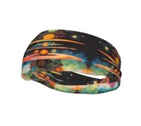 Cosmic Balance Basketball Fitness Elastic Headband, Unisex Sports Headband, Sports Running Cycling Yoga Sweat-Absorbent Band,