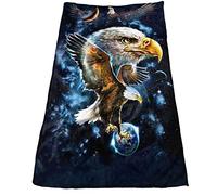 Cosmic Bald Eagle Galaxy Hand Towels for Bathroom Spa Gym Hotel Shower Towel