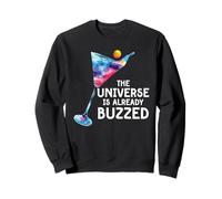 Cosmic Bartender Martini in the Galaxy Universe Buzzed Sweatshirt