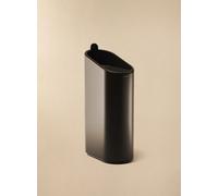 Cosmic Bathroom Bin, 2.5L, Ultra-Slim Design, Removable Inner Bucket, Bag Holder Ring, Matt Black, Flat Collection