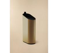Cosmic Bathroom Bin, 2.5L, Ultra-Slim Design, Removable Inner Bucket, Bag Holder Ring, Matt Gold, Flat Collection