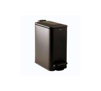COSMIC Essentials Bathroom and Kitchen Pedal Bin with Lid, Modern Design, and 5L Capacity. Small Trash Can with Soft-Close Lid in Matte Black Color