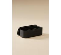 Cosmic Bathroom Organiser, Multi-Purpose Storage Box, Freestanding, Wall Mounted, Inner Divider, With Lid, Black, Alife Collection