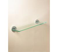 Cosmic Bathroom Shelf, Bathroom Organizer, 40Cm, Glass, Chrome, Anti-Corrosion, 10Kg Resistance, Start Collection