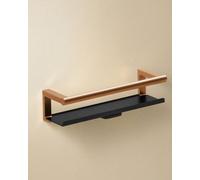 Cosmic Bathroom Shelf, Bathroom Organizer, With Glass Wiper, Brushed Copper Pvd , Architect S+ Collection