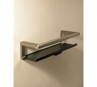 Cosmic Bathroom Shelf, Bathroom Organizer, With Glass Wiper Matt Stainless Steel , Architect S+ Collection