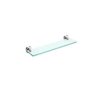 Cosmic Bathroom Shelf, Bathroom Organizer, 40Cm, Glass, Chrome, Anti-Corrosion, 10Kg Resistance, Start Collection
