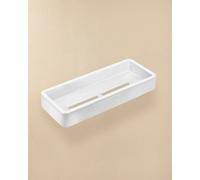Cosmic Bathroom Shelf Rectangular, 30 Cm, White Matt, Metal & Plastic, Wall-Mounted