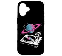 Cosmic Beats Space DJ Turntable Planet Music Vibes Case for iPhone 16