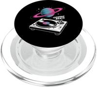 Cosmic Beats Space DJ Turntable Planet Music Vibes PopSockets PopGrip for MagSafe