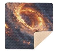 Cosmic Black Hole Art Soft Padded Baby Play Mat for Indoor Outdoor Lightweight Infant Play Activity Mat for Babies Infants Toddlers, 50'' x 50''