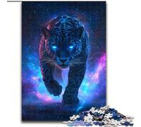 Cosmic Black Panther Puzzles for Teenagers Teens 1000pc Puzzle, Educational Games DIY Toys with Matching Poster And Trivia Sheet for Age 14+ (50x75cm)