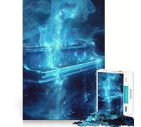 Cosmic Blue Grand Piano Puzzle for Adults 1000 Pieces Mental Skill, Fine Cut, Enjoyable Challenge, (50x75cm)
