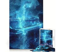 Cosmic Blue Grand Piano Puzzle for Adults 1000 Pieces Mental Skill, Fine Cut, Enjoyable Challenge, (50x75cm)