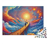 Cosmic Bridge Journey 1000 Pieces Jigsaw Puzzles Engaging Educational Games Stairway to Heaven Jigsaw Puzzle Beautiful Decoration for Gifts 52x38cm/1000pcs