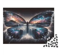 Cosmic Butterfly Fantasy 1000 Pieces Sturdy Paper Personalized Abstract Landscape Puzzle for Eco-Conscious Buyers Cognitive Development Couple Activity 70x50cm/1000pcs