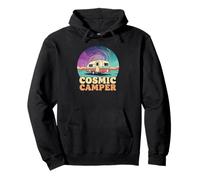 Cosmic Camper Retro Sci-Fi Camping for Space Lovers Pullover Hoodie